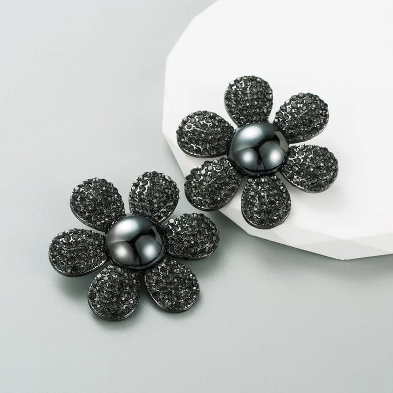 Crystal floral Studs