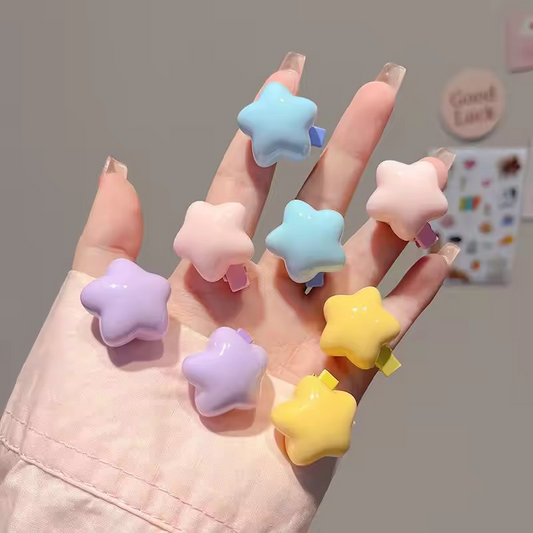 Girls Hair Accessories Super Sweet Star Hairpin Set Of 20 pins