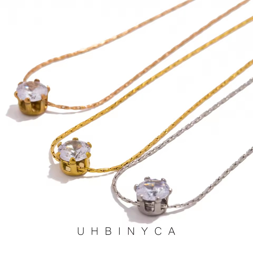Zircon Pendant Necklace