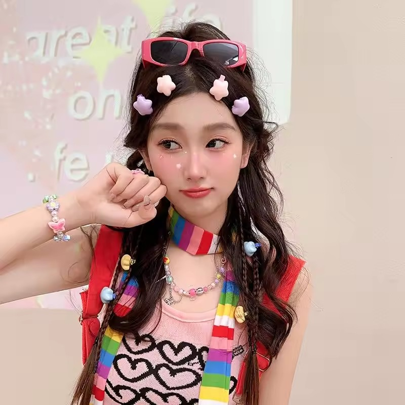 Girls Hair Accessories Super Sweet Star Hairpin Set Of 20 pins