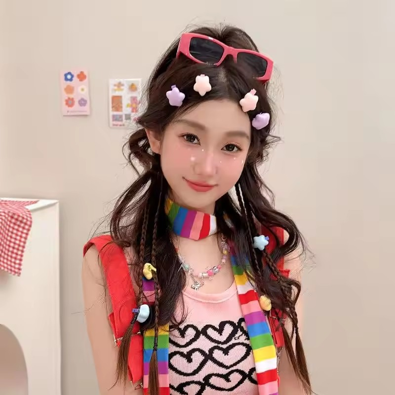 Girls Hair Accessories Super Sweet Star Hairpin Set Of 20 pins