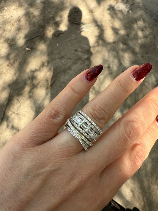 Crystal Cubic Zirconia Rings
